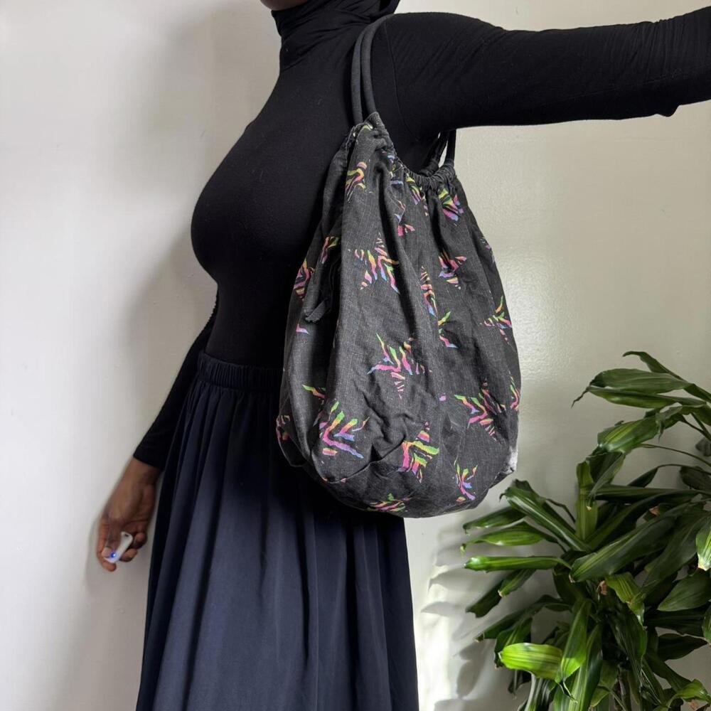 Women's Black and Multi Bag‎